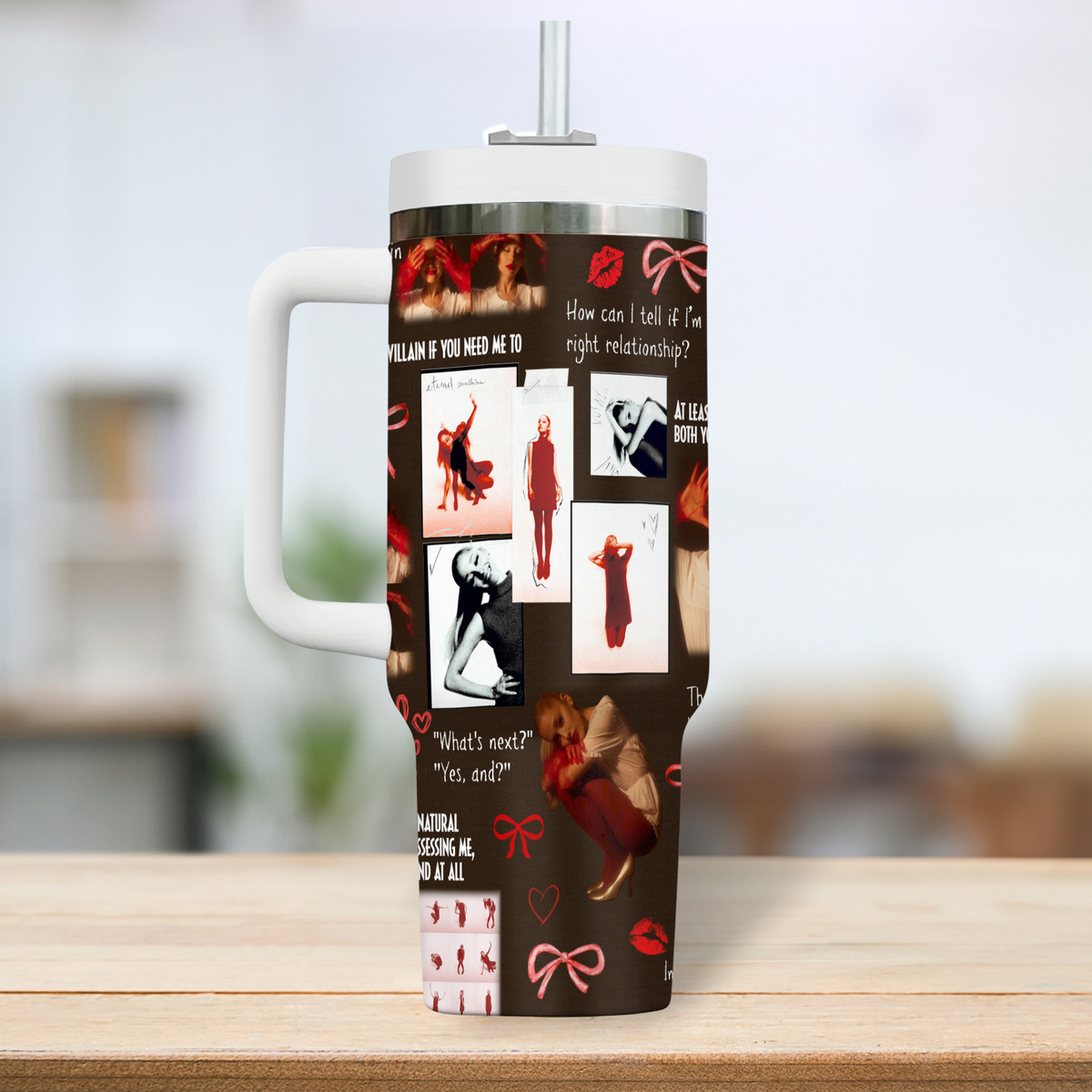 Ariana Grande Music Custom Stanley Cup 40 oz 30 oz Tumbler With Handle