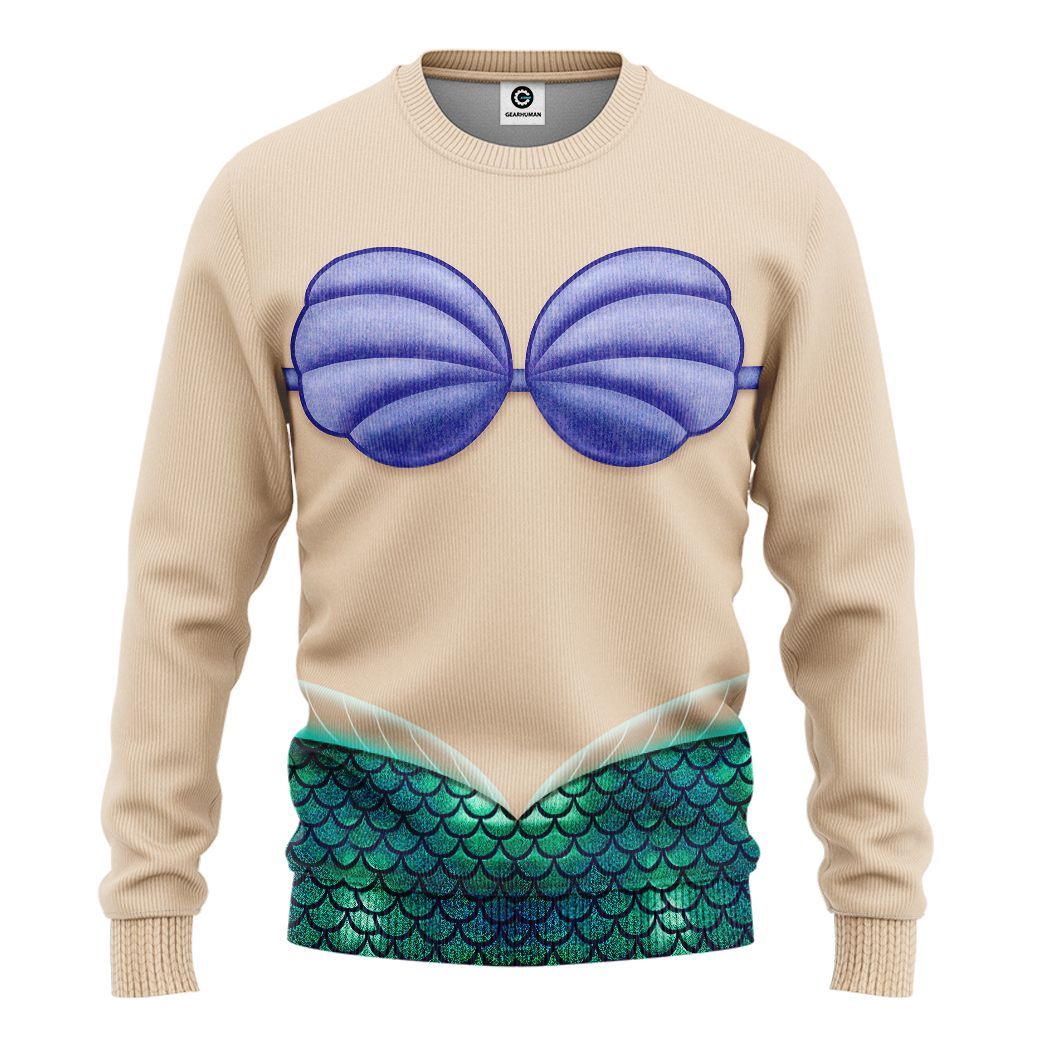 Ariel Mermaid Costume Hoodie Sweatshirt T-Shirt Sweatpants Tracksuit - Stormmerch Exclusive