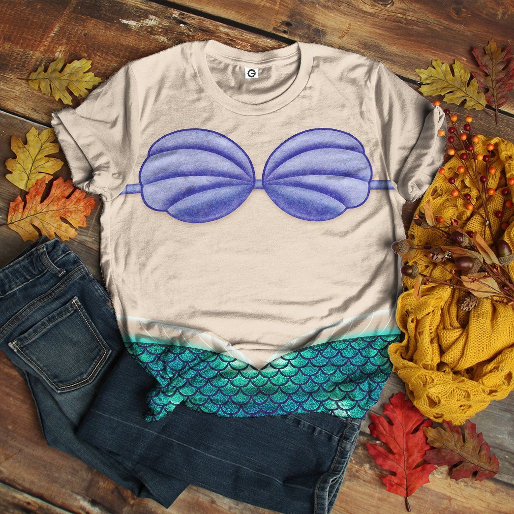 Ariel Mermaid Costume Hoodie Sweatshirt T-Shirt Sweatpants Tracksuit - Stormmerch Exclusive