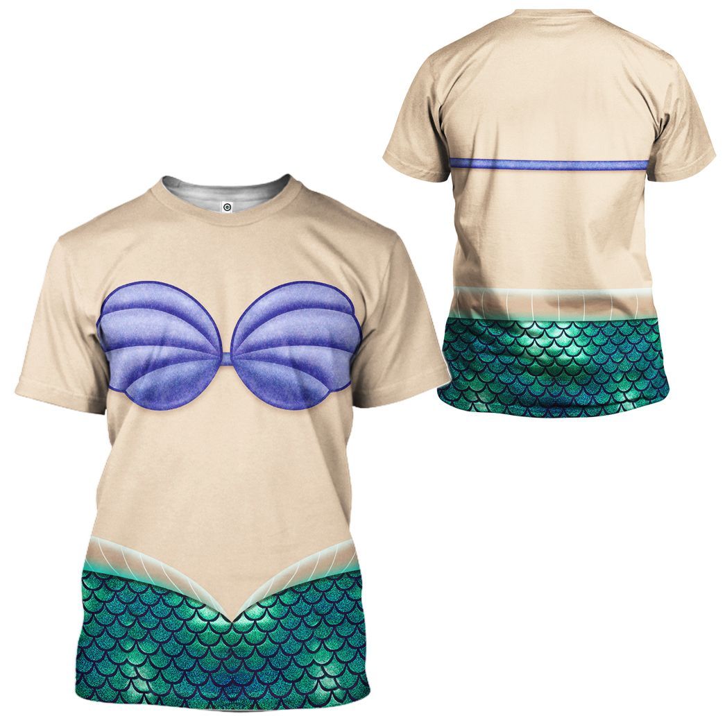 Ariel Mermaid Costume Hoodie Sweatshirt T-Shirt Sweatpants Tracksuit - Stormmerch Exclusive