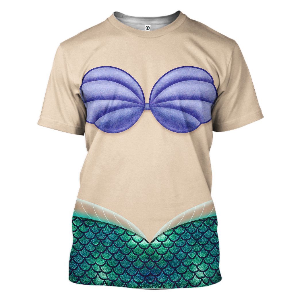 Ariel Mermaid Costume Hoodie Sweatshirt T-Shirt Sweatpants Tracksuit - Stormmerch Exclusive