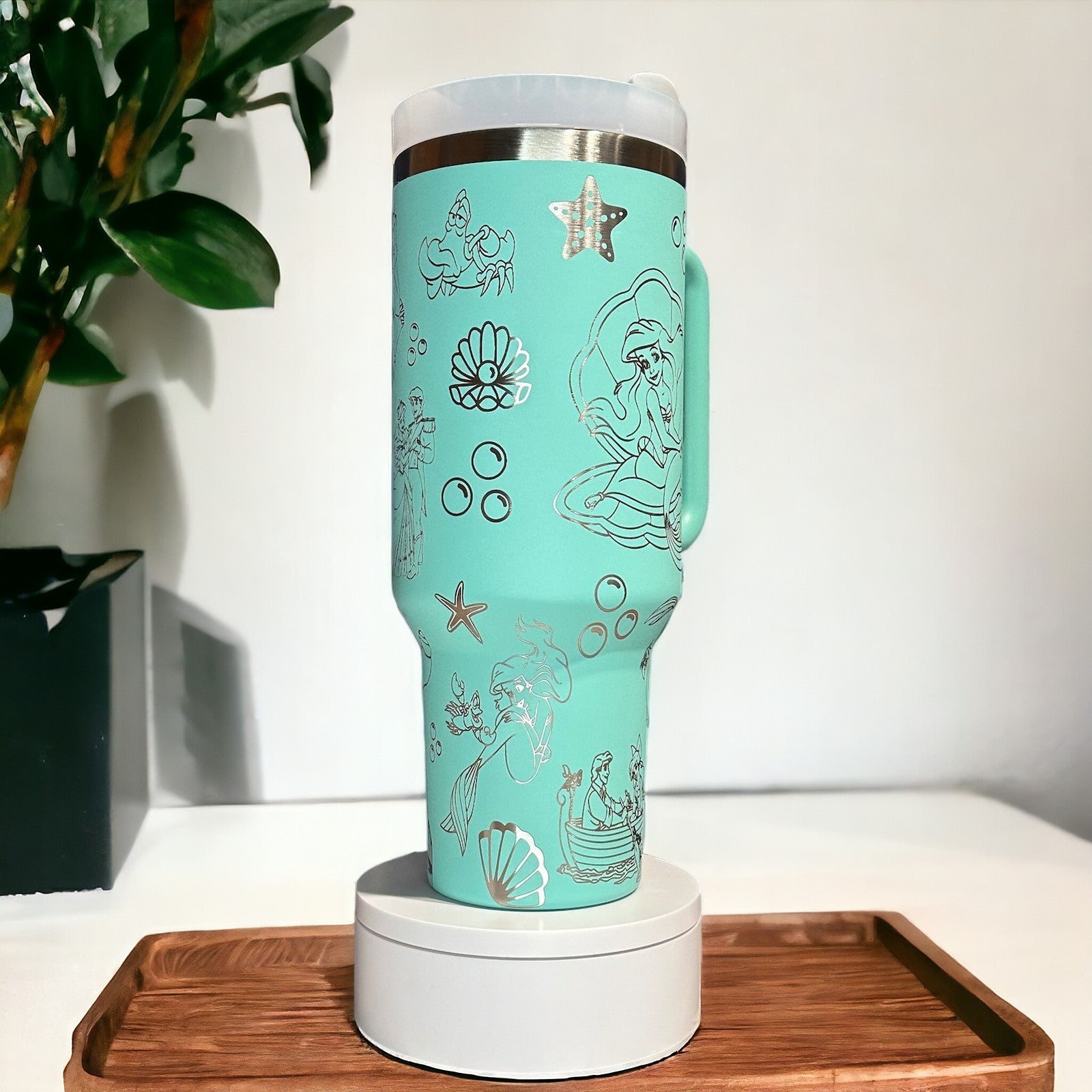 Ariel The Little Mermaid Disney Cartoon Custom Stanley Cup 40 oz 30 oz Tumbler With Handle