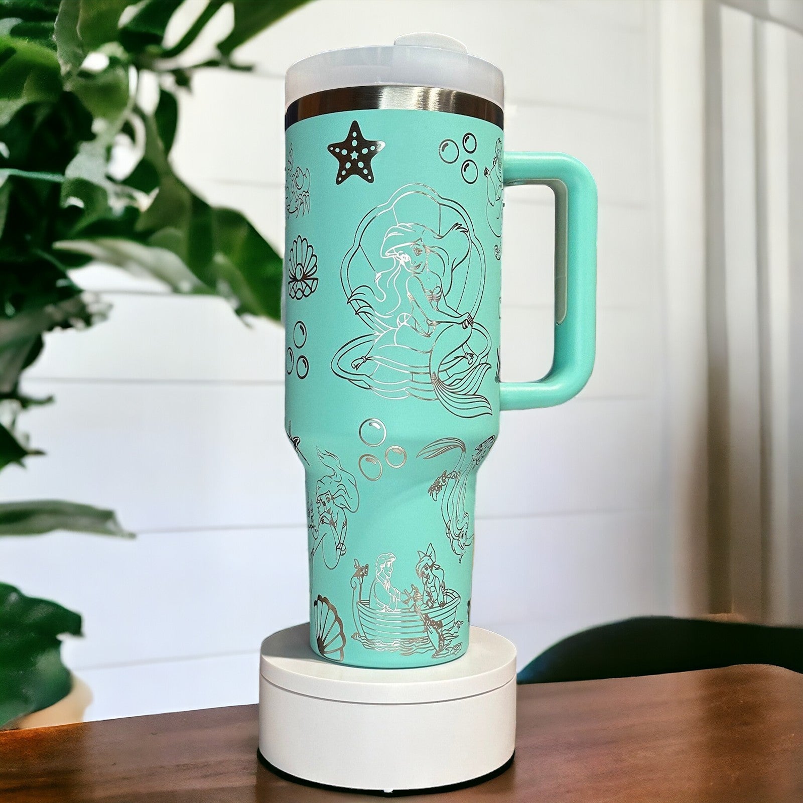 Ariel The Little Mermaid Disney Cartoon Custom Stanley Cup 40 oz 30 oz Tumbler With Handle