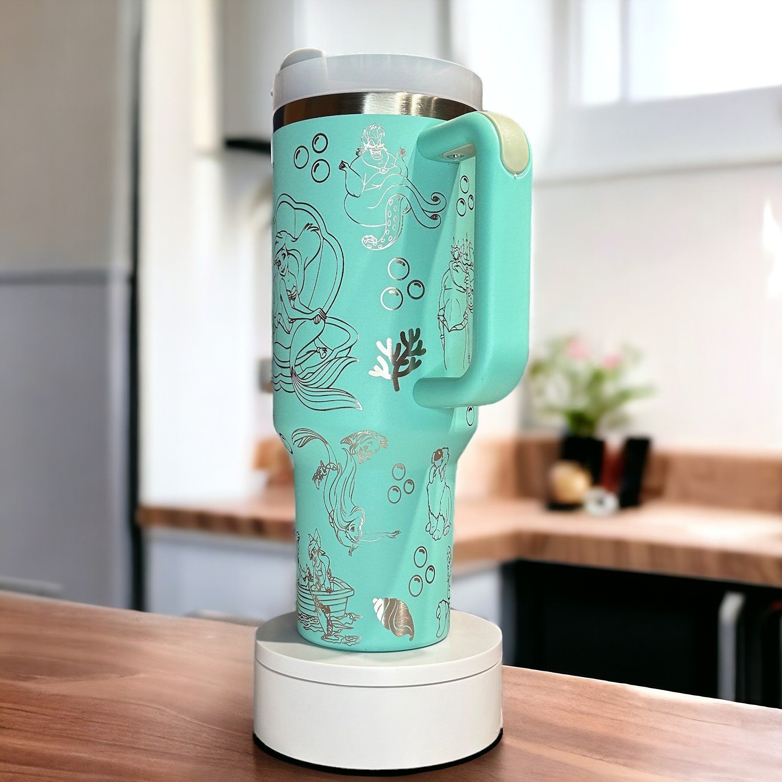 Ariel The Little Mermaid Disney Cartoon Custom Stanley Cup 40 oz 30 oz Tumbler With Handle