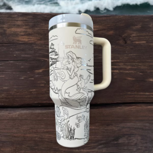 Ariel The Little Mermaid Disney Cartoon Custom Stanley Cup 40 oz 30 oz Tumbler With Handle