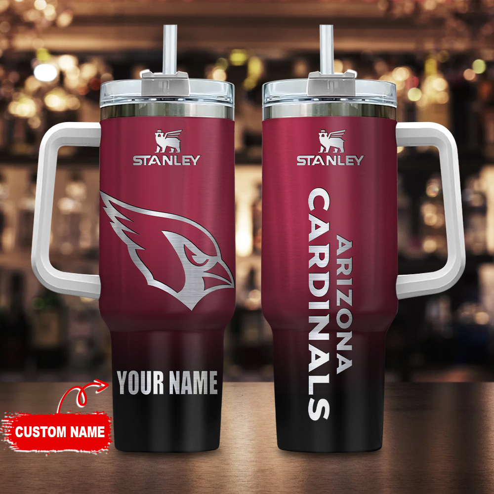 Arizona Cardinals NFL Custom Stanley Cup 40 oz 30 oz Tumbler With Handle