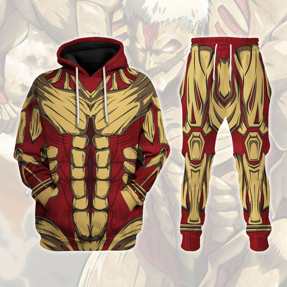 Armored Titan Costume Hoodie Sweatshirt T-Shirt Sweatpants - Stormmerch Exclusive