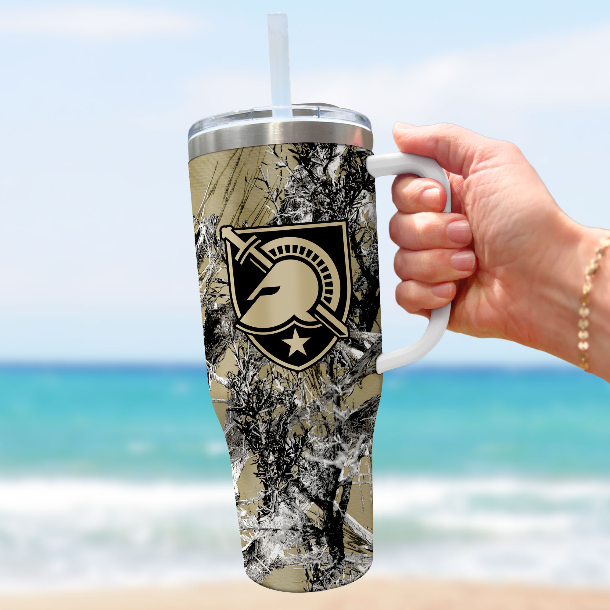 Army Black Knights NCAA Hunting Custom Stanley Cup 40 oz 30 oz Tumbler With Handle
