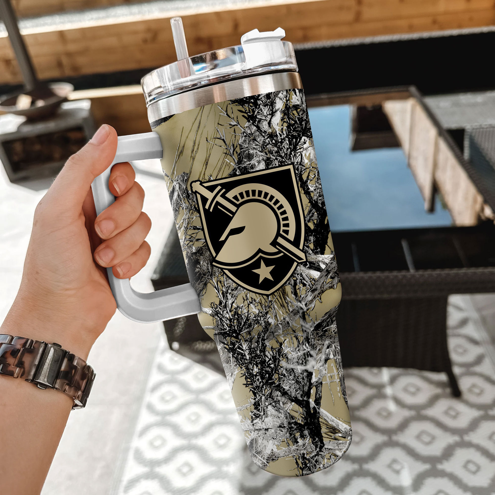 Army Black Knights NCAA Hunting Custom Stanley Cup 40 oz 30 oz Tumbler With Handle