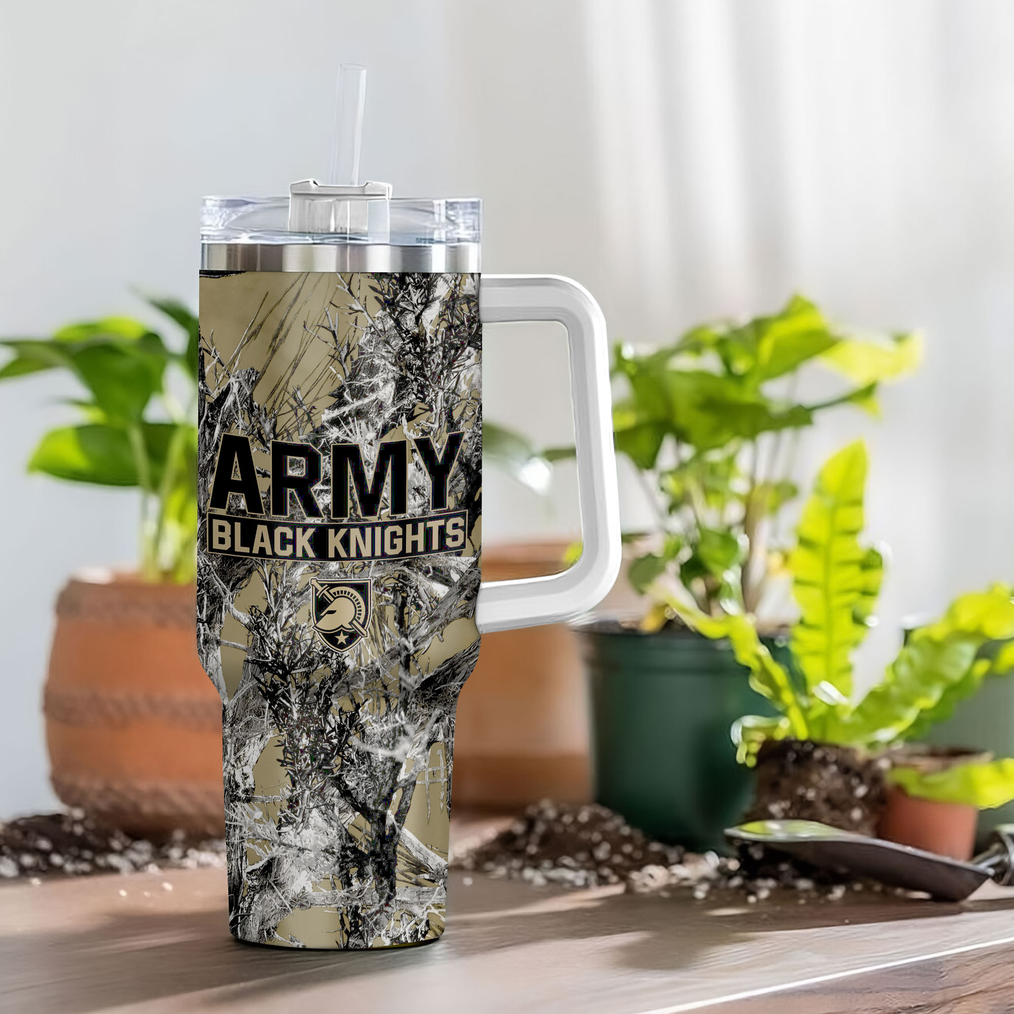 Army Black Knights NCAA Hunting Custom Stanley Cup 40 oz 30 oz Tumbler With Handle