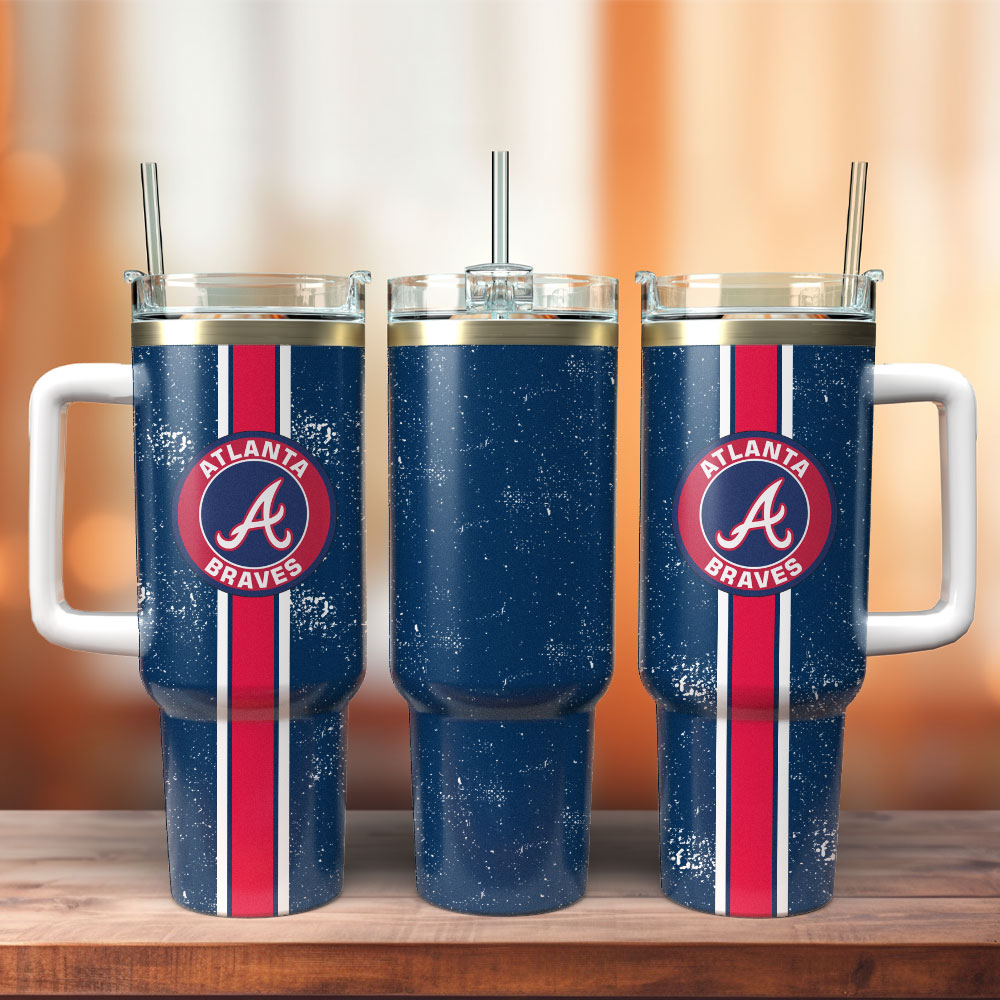 Atlanta Braves Baseball MLB Sport Custom Stanley Cup 40 oz 30 oz Tumbler With Handle
