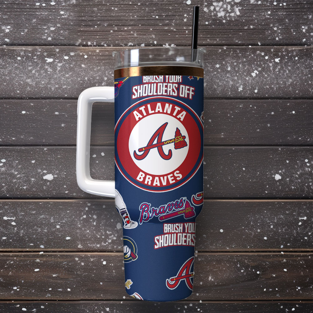 Atlanta Braves Baseball team MLB Sport Custom Stanley Cup 40 oz 30 oz Tumbler With Handle