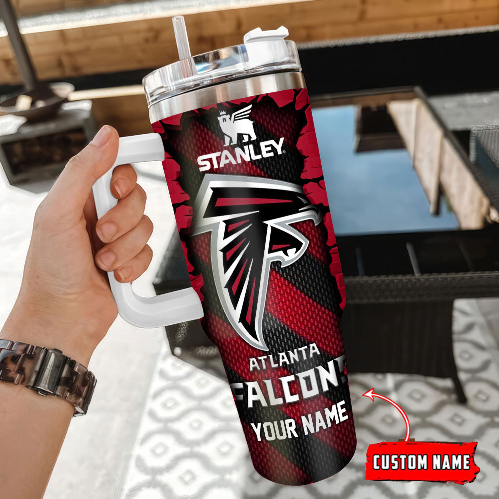 Atlanta Falcons NFL Custom Stanley Cup 40 oz 30 oz Tumbler With Handle