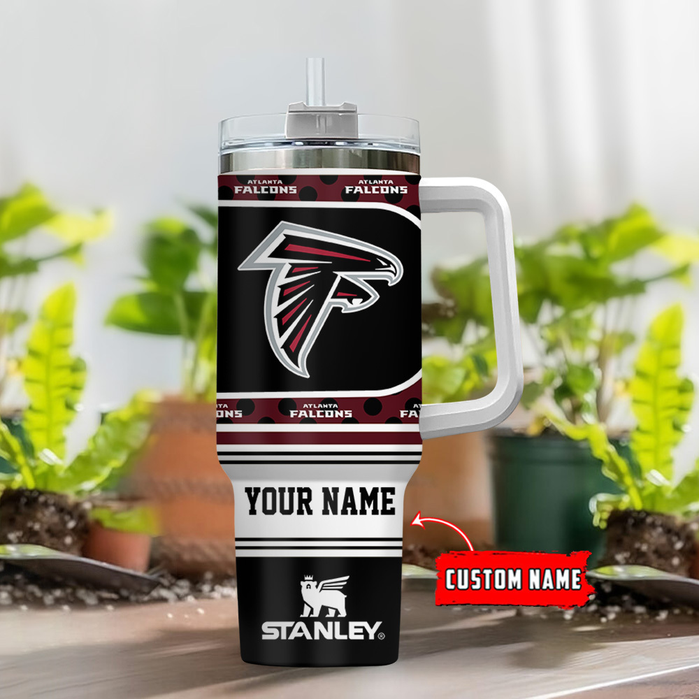 Atlanta Falcons NFL Custom Stanley Cup 40 oz 30 oz Tumbler With Handle