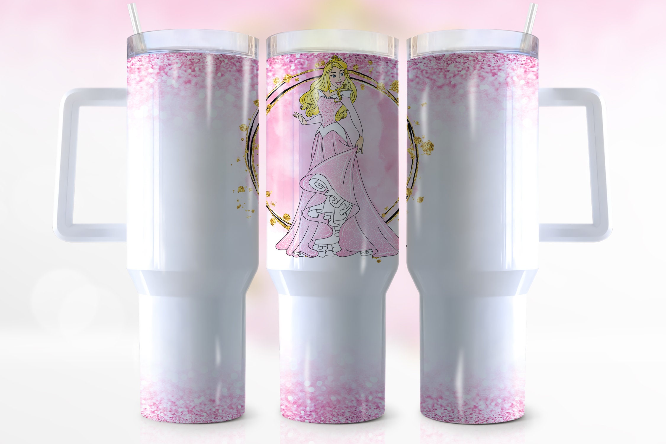 Aurora Sleeping Beauty Disney Cartoon Custom Stanley Cup 40 oz 30 oz Tumbler With Handle