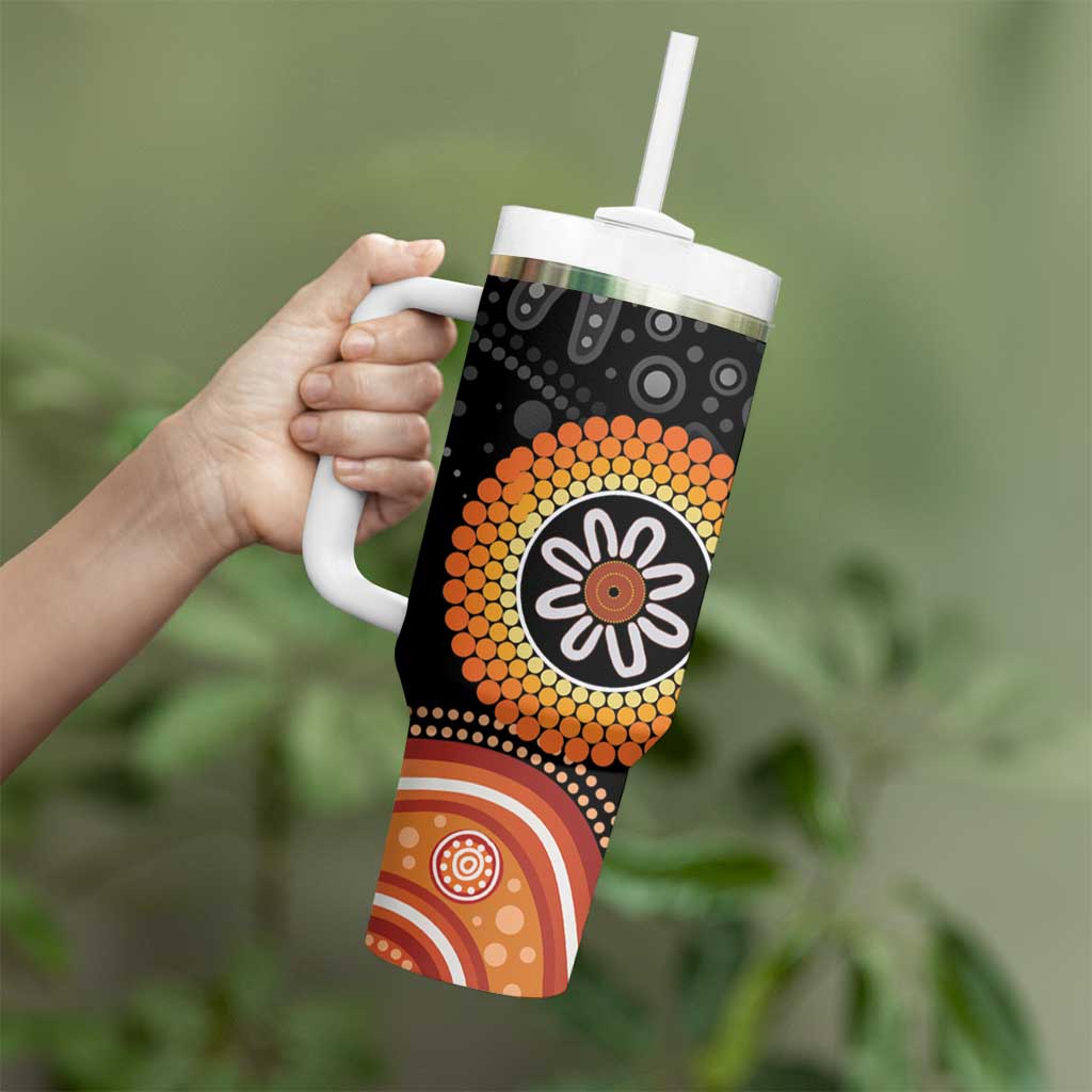 Australia Aboriginal Art Indigenous Proud Custom Stanley Cup 40 oz 30 oz Tumbler With Handle