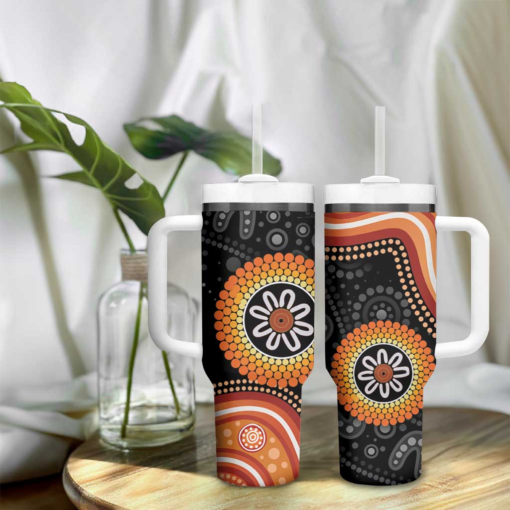 Australia Aboriginal Art Indigenous Proud Custom Stanley Cup 40 oz 30 oz Tumbler With Handle