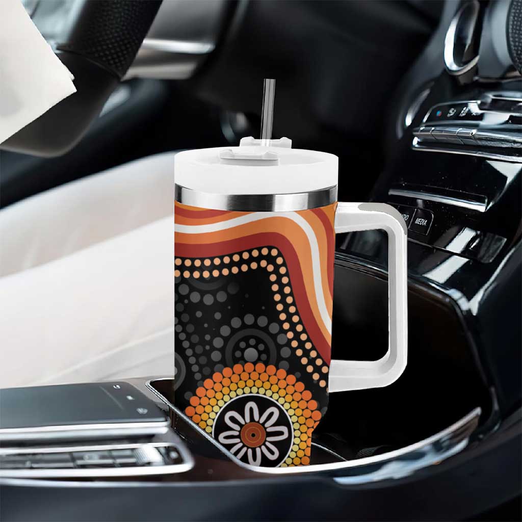 Australia Aboriginal Art Indigenous Proud Custom Stanley Cup 40 oz 30 oz Tumbler With Handle