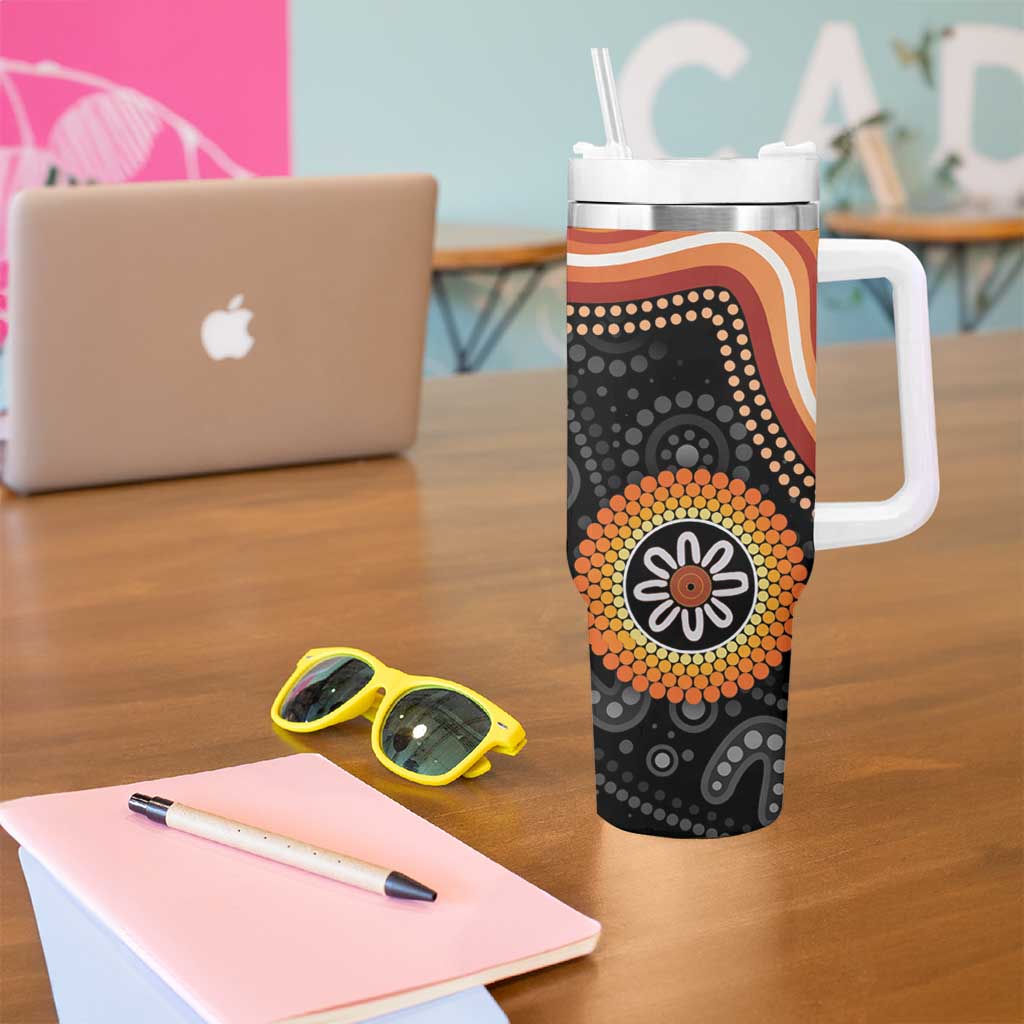 Australia Aboriginal Art Indigenous Proud Custom Stanley Cup 40 oz 30 oz Tumbler With Handle