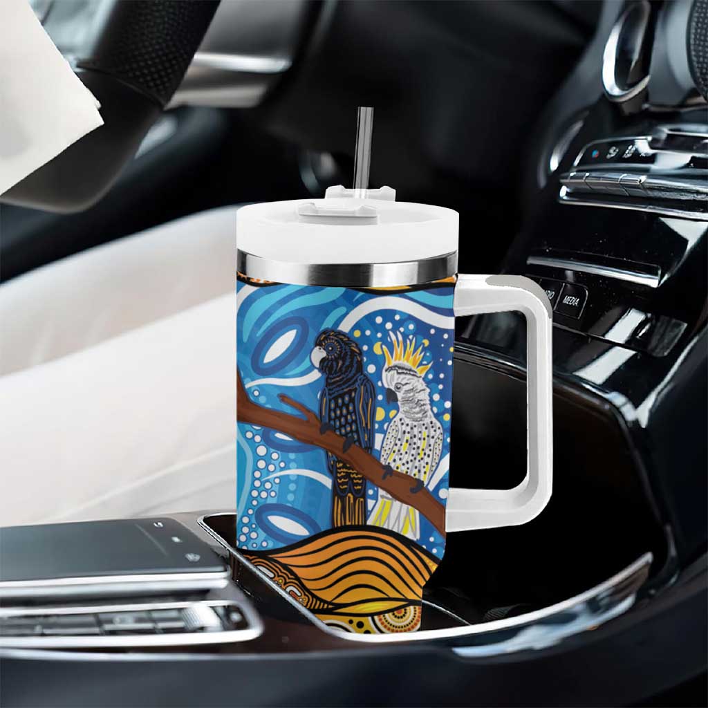 Australia Birds Aboriginal Art Custom Stanley Cup 40 oz 30 oz Tumbler With Handle