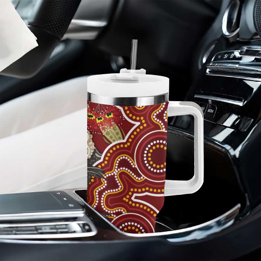 Australia Santa Koala Aboriginal Style Custom Stanley Cup 40 oz 30 oz Tumbler With Handle