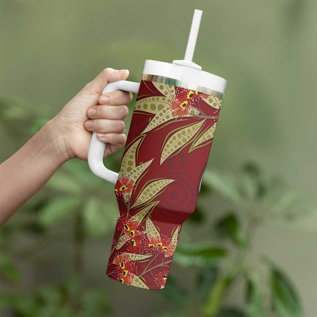 Australia Santa Koala Aboriginal Style Custom Stanley Cup 40 oz 30 oz Tumbler With Handle
