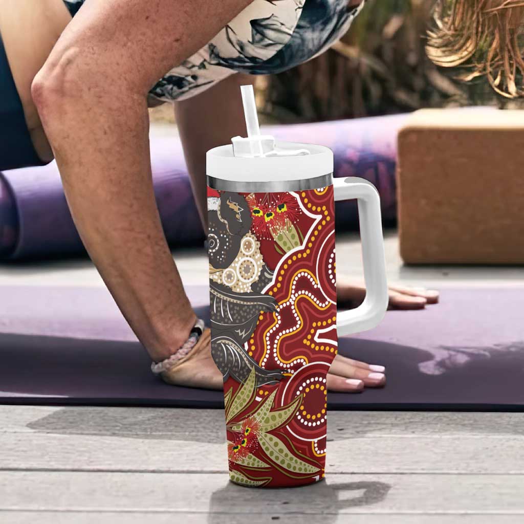 Australia Santa Koala Aboriginal Style Custom Stanley Cup 40 oz 30 oz Tumbler With Handle