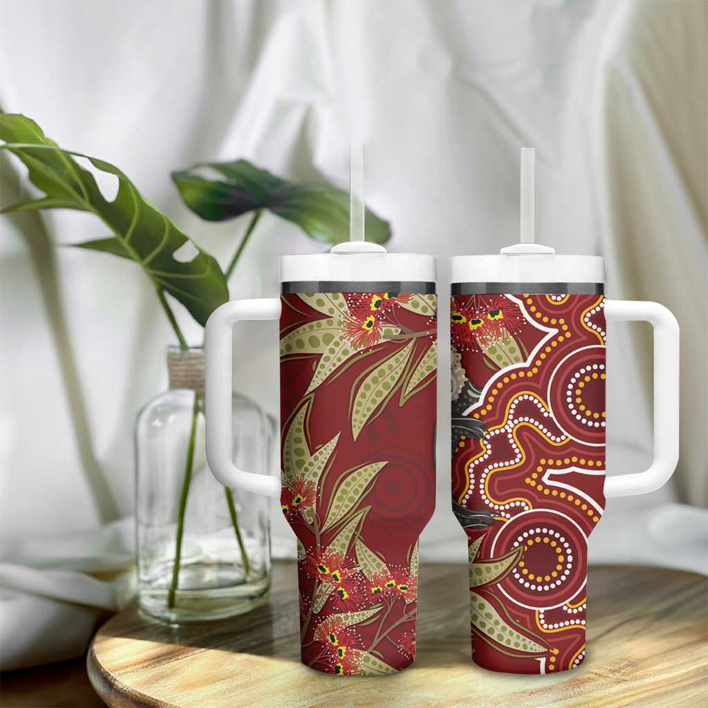 Australia Santa Koala Aboriginal Style Custom Stanley Cup 40 oz 30 oz Tumbler With Handle