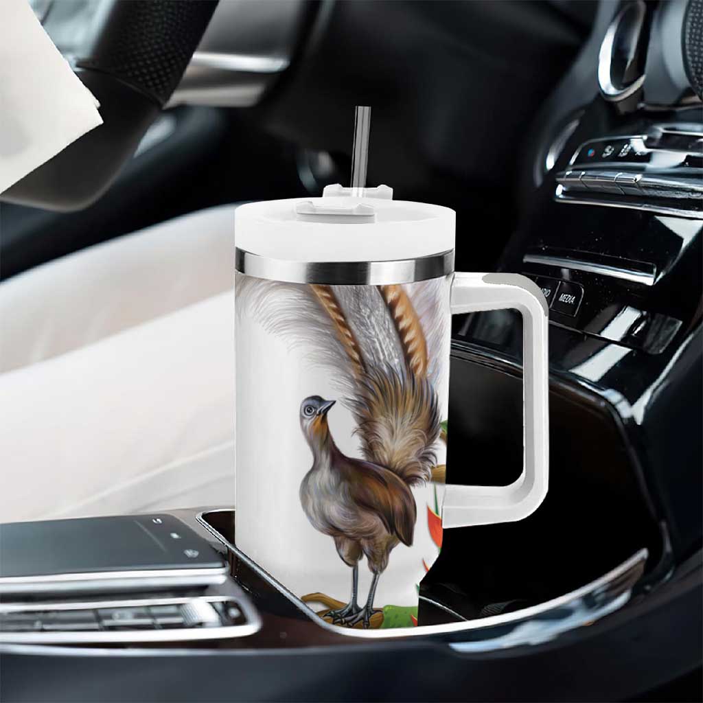 Australia Superb Lyrebird Aussie Map - Rainforest Vibes Custom Stanley Cup 40 oz 30 oz Tumbler With Handle