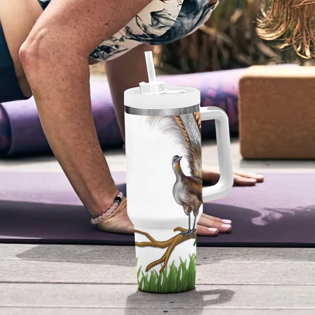 Australia Superb Lyrebird Aussie Map - Rainforest Vibes Custom Stanley Cup 40 oz 30 oz Tumbler With Handle