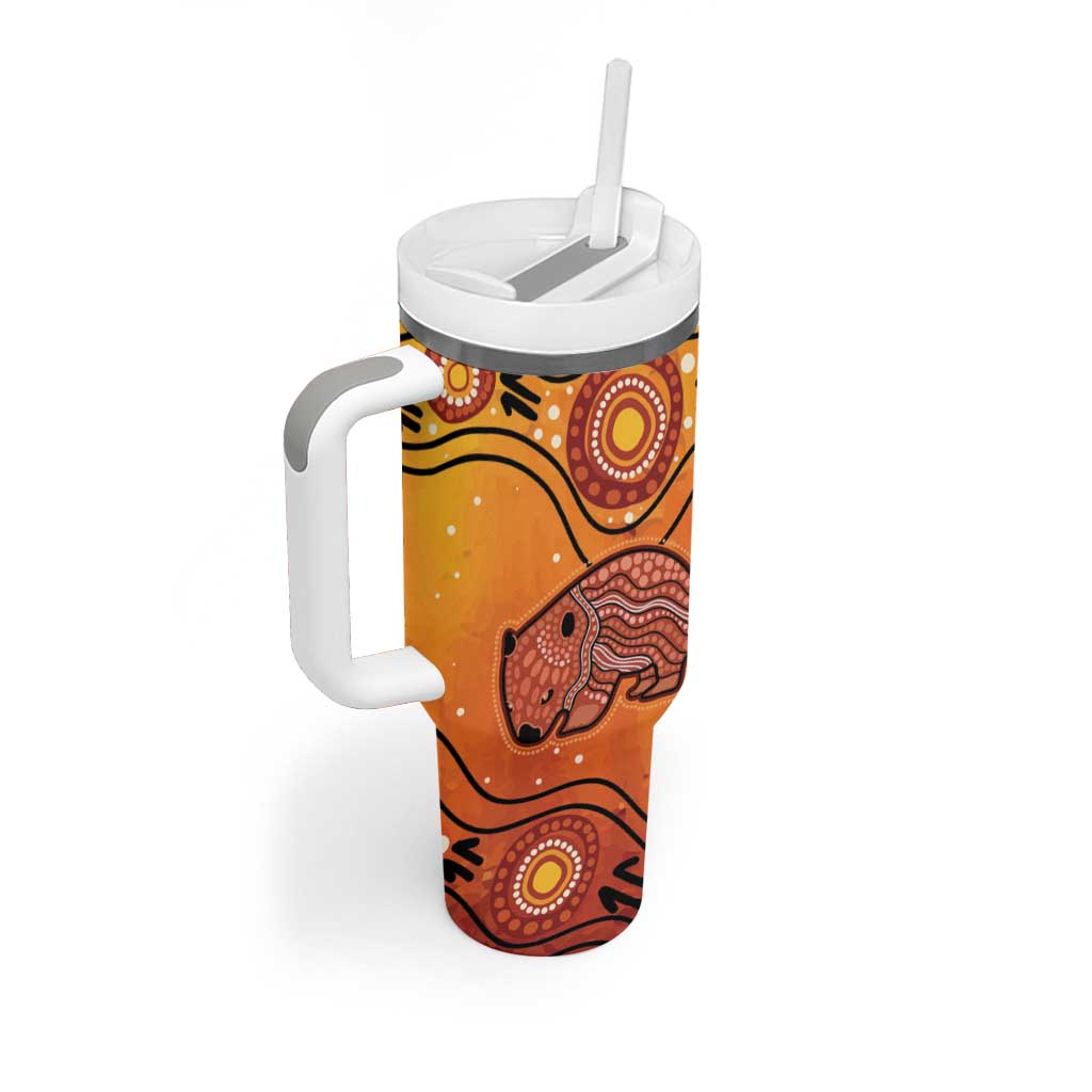Australia Wombat Indigenous Art Custom Stanley Cup 40 oz 30 oz Tumbler With Handle