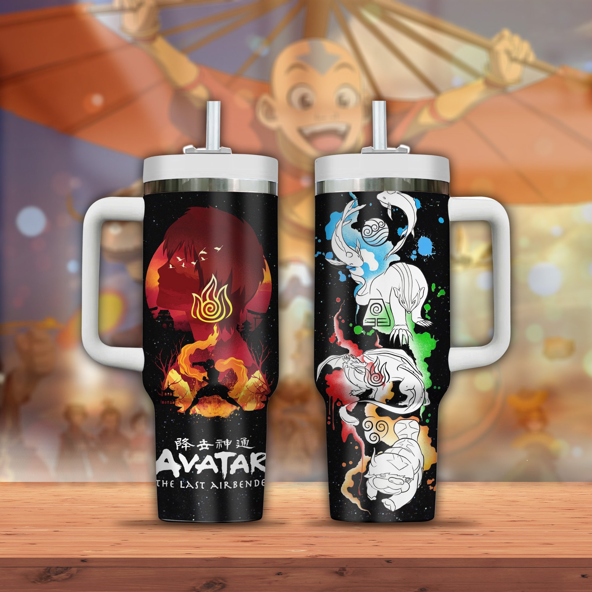 Avatar the Last Airbender TV Series Custom Stanley Cup 40 oz 30 oz Tumbler With Handle