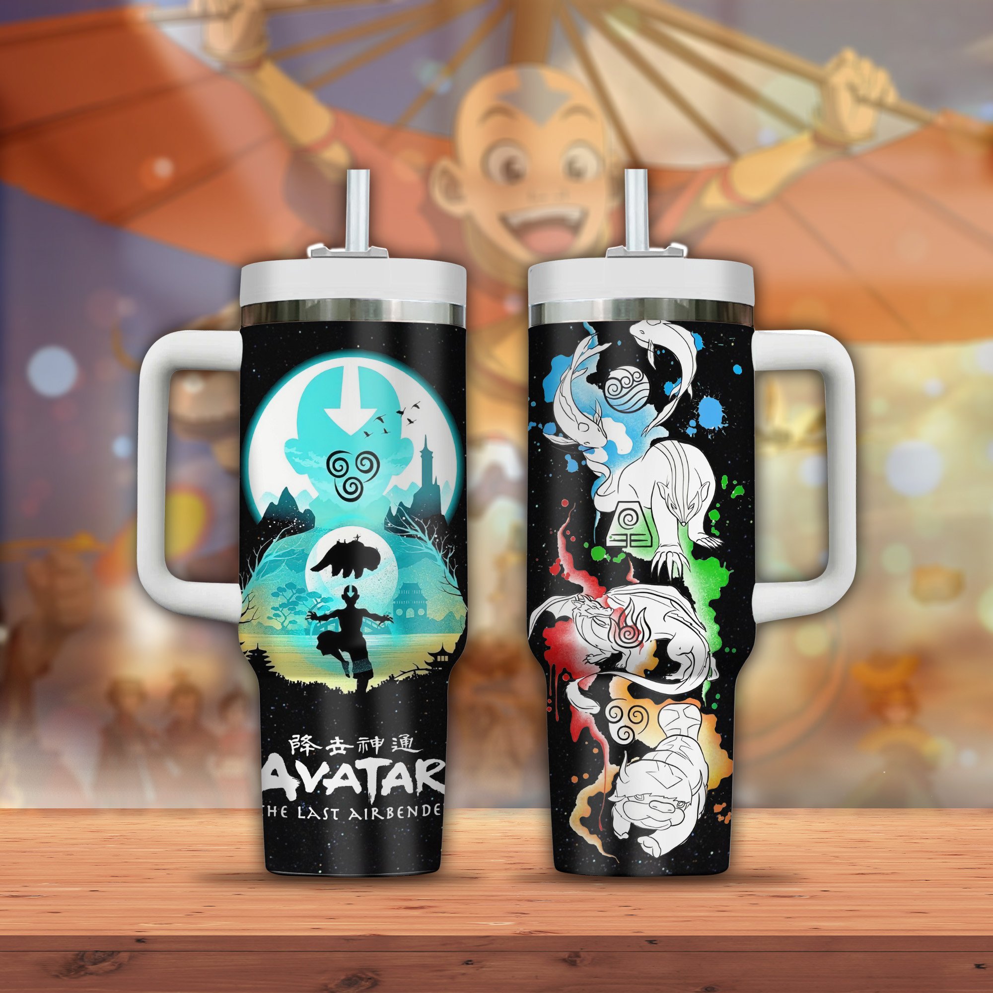 Avatar the Last Airbender TV Series Custom Stanley Cup 40 oz 30 oz Tumbler With Handle