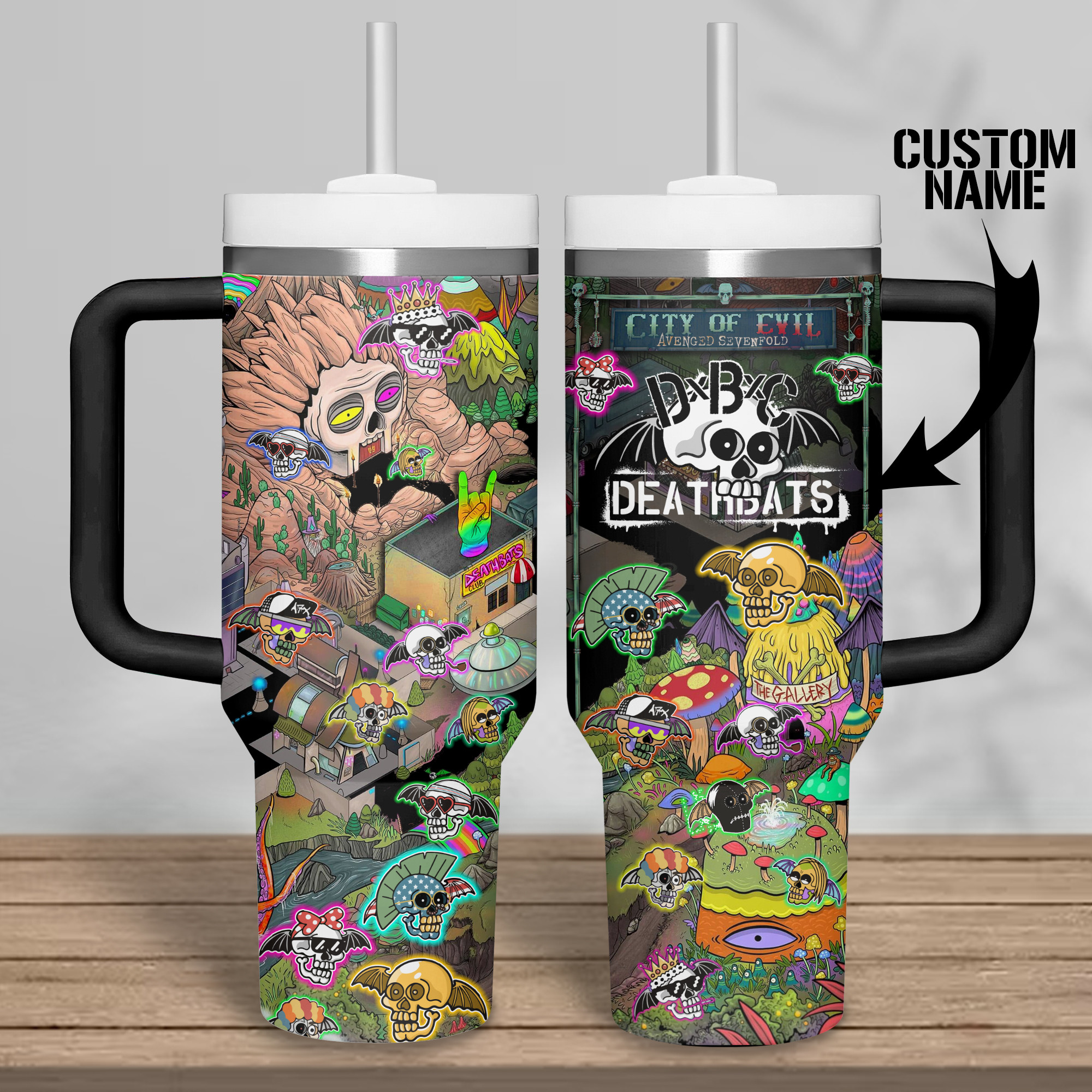 Avenged Sevenfold Music Custom Stanley Cup 40 oz 30 oz Tumbler With Handle