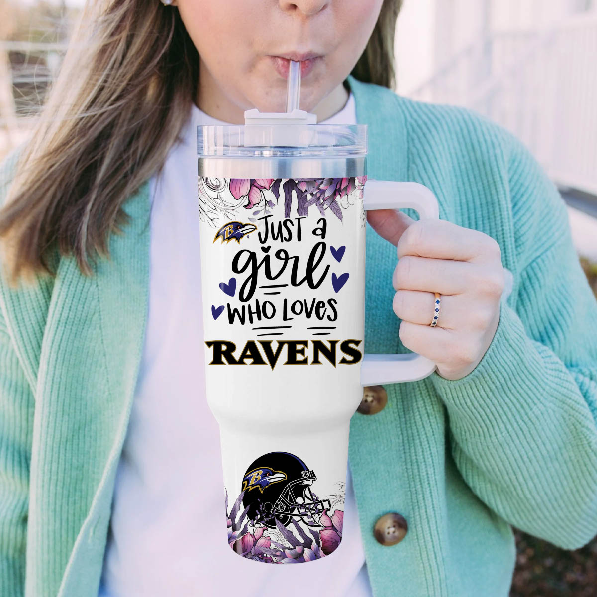 Baltimore Ravens NFL Custom Stanley Cup 40 oz 30 oz Tumbler With Handle