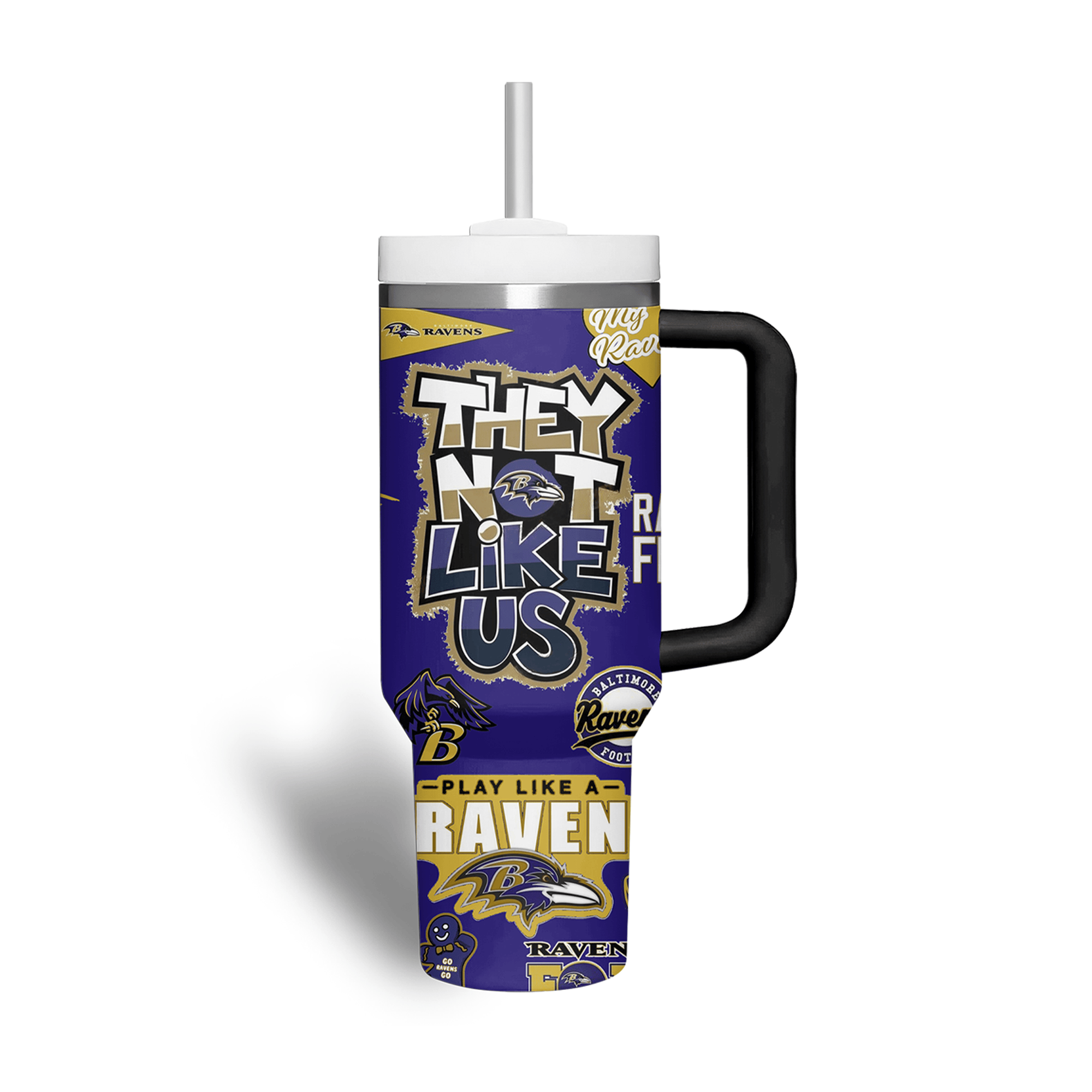 Baltimore Ravens NFL Custom Stanley Cup 40 oz 30 oz Tumbler With Handle