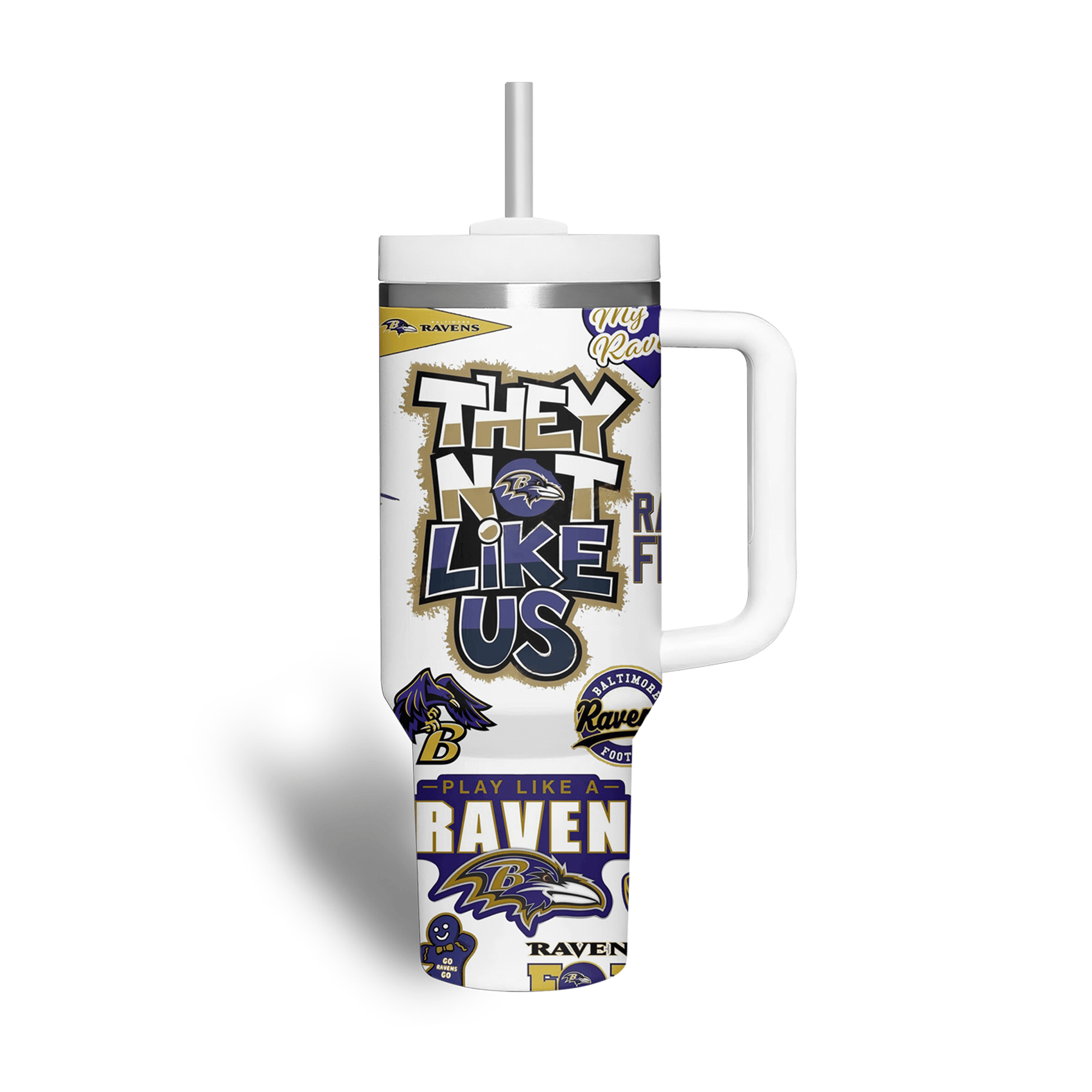 Baltimore Ravens NFL Custom Stanley Cup 40 oz 30 oz Tumbler With Handle