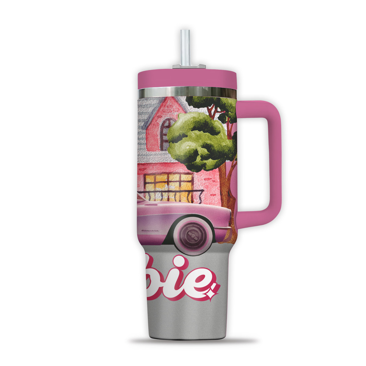 Barbie Cartoon Custom Stanley Cup 40 oz 30 oz Tumbler With Handle