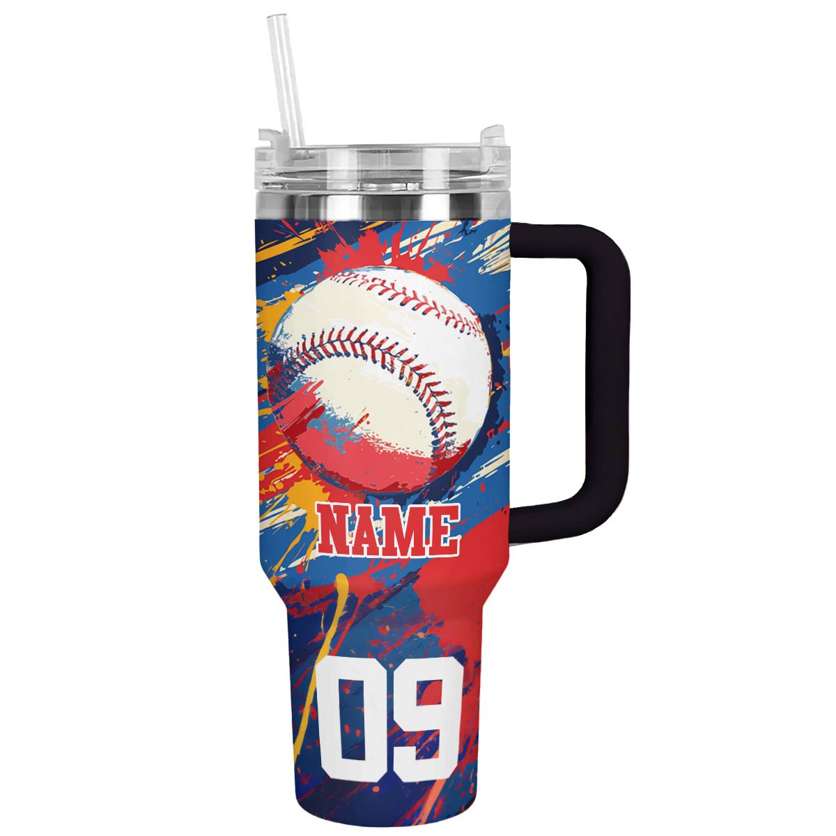 Baseball Custom Stanley Cup 40 oz 30 oz Tumbler With Handle