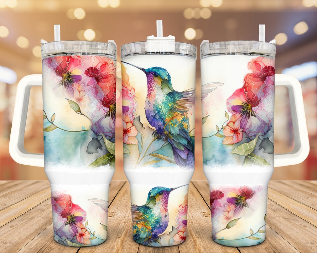 Beautiful Hummingbird Custom Stanley Cup 40 oz 30 oz Tumbler With Handle