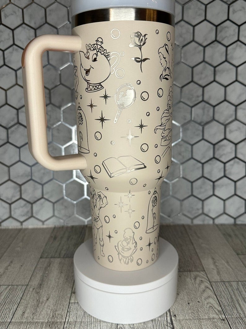 Beauty And The Beast Movies Custom Stanley Cup 40 oz 30 oz Tumbler With Handle