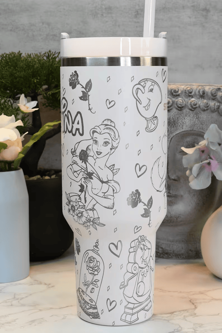 Beauty And The Beast Movies Custom Stanley Cup 40 oz 30 oz Tumbler With Handle
