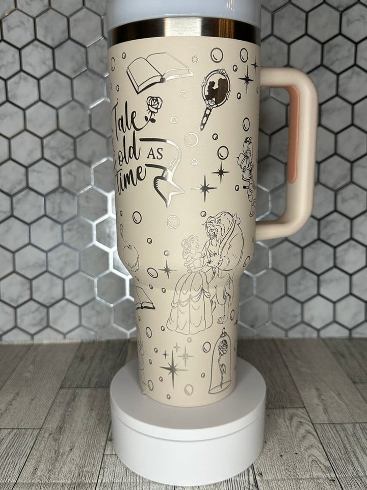 Beauty And The Beast Movies Custom Stanley Cup 40 oz 30 oz Tumbler With Handle
