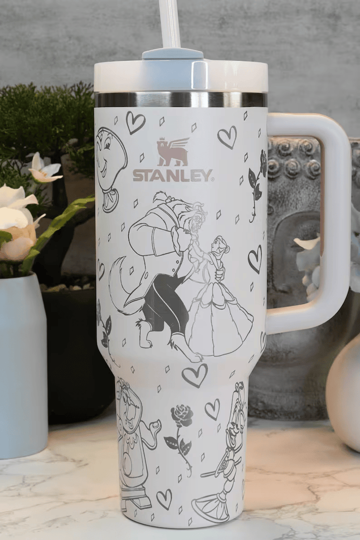 Beauty And The Beast Movies Custom Stanley Cup 40 oz 30 oz Tumbler With Handle