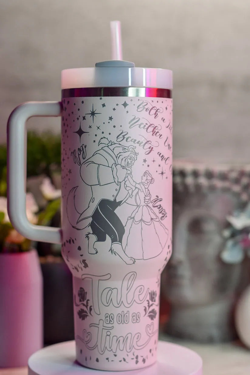 Beauty And The Beast MoviesCustom Stanley Cup 40 oz 30 oz Tumbler With Handle