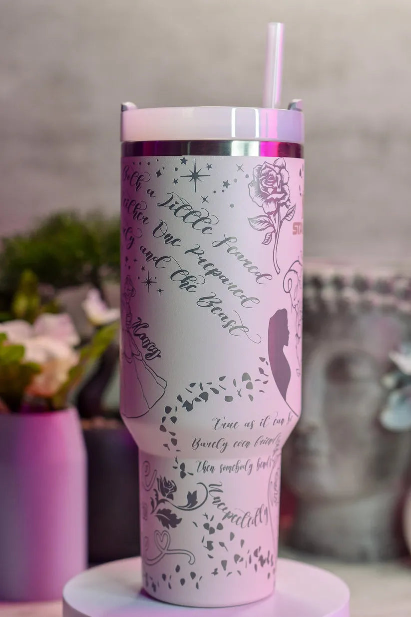 Beauty And The Beast MoviesCustom Stanley Cup 40 oz 30 oz Tumbler With Handle