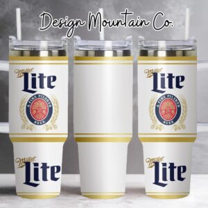 Beer Miller Lite Custom Stanley Cup 40 oz 30 oz Tumbler With Handle