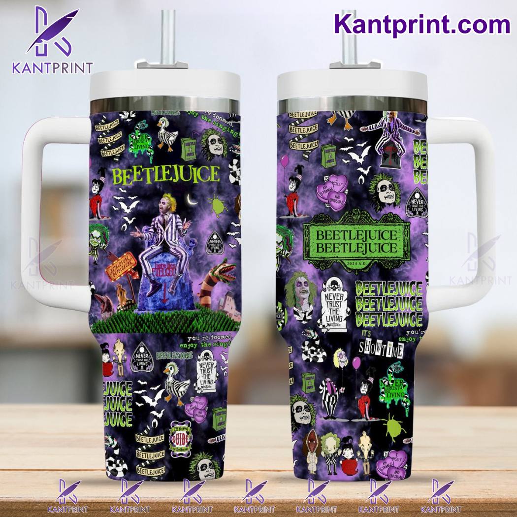 Beetlejuice Movies Custom Stanley Cup 40 oz 30 oz Tumbler With Handle