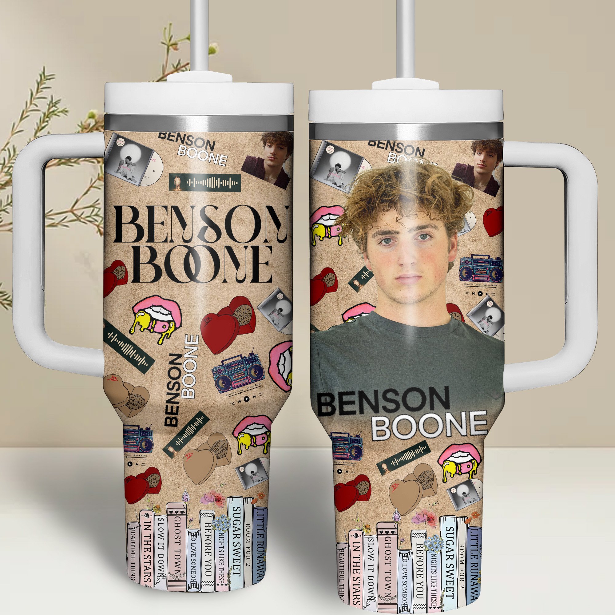 Benson Boone Music Custom Stanley Cup 40 oz 30 oz Tumbler With Handle