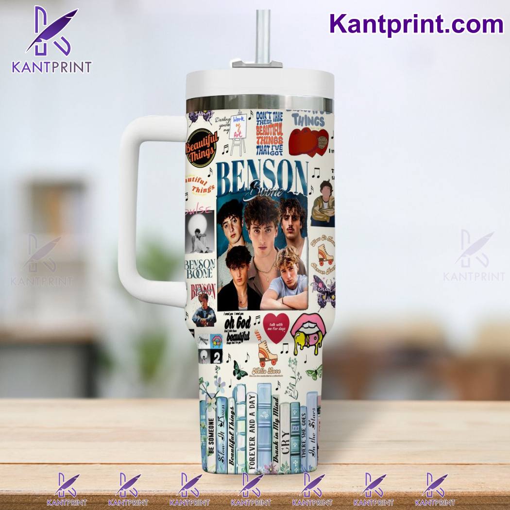 Benson Boone Music Custom Stanley Cup 40 oz 30 oz Tumbler With Handle